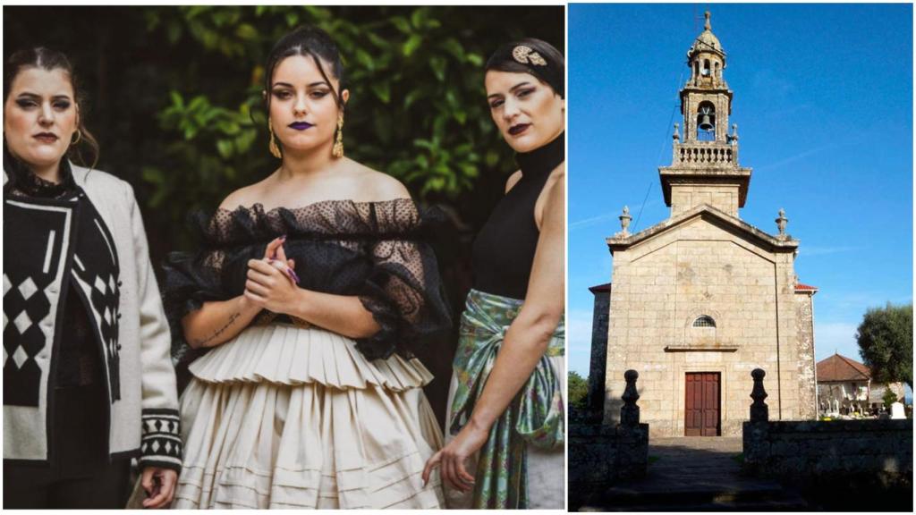 Tanxugueiras y la Iglesia de Luou, cerca de donde estará el parque.