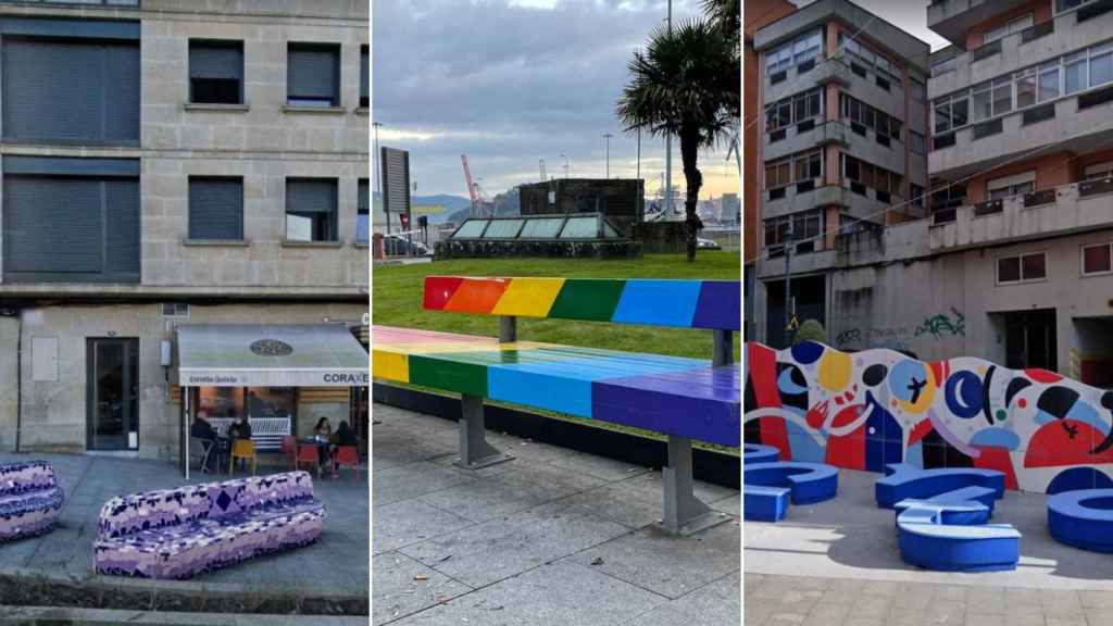 Algunos de los bancos de Vigo.