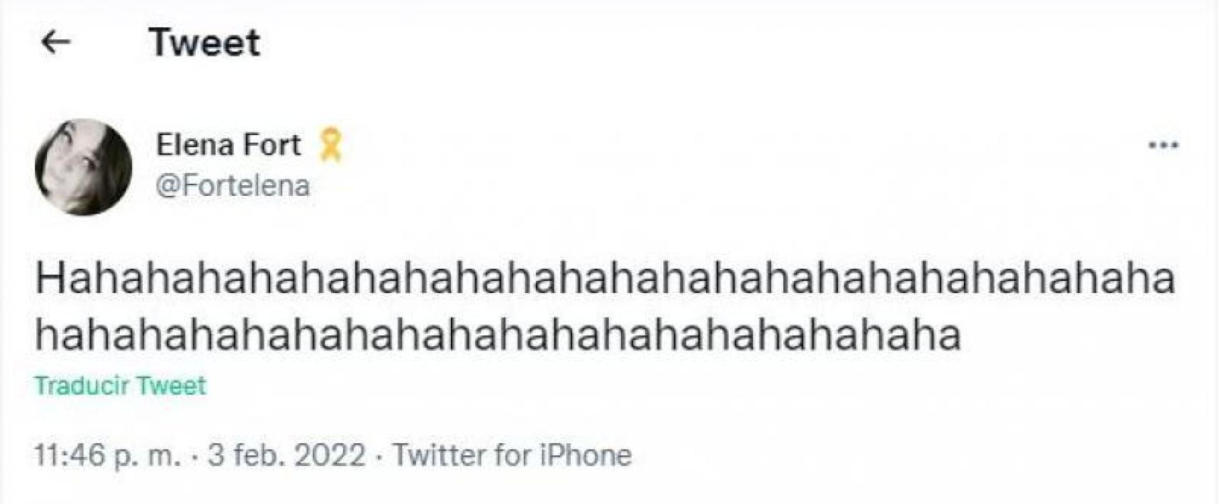 El tuit de Elena Fort, vicepresidenta del FC Barcelona.