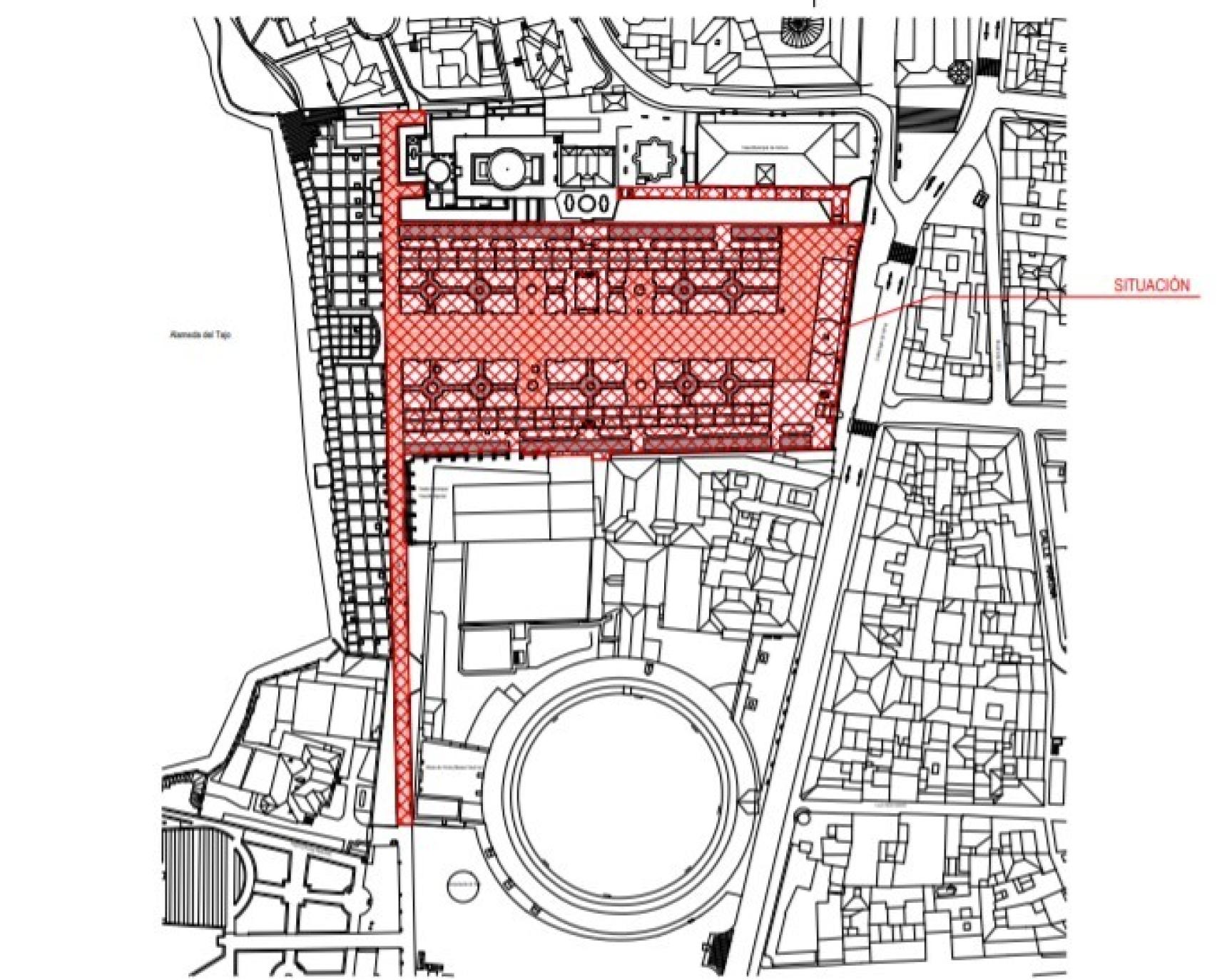 Zona de actuación prevista.