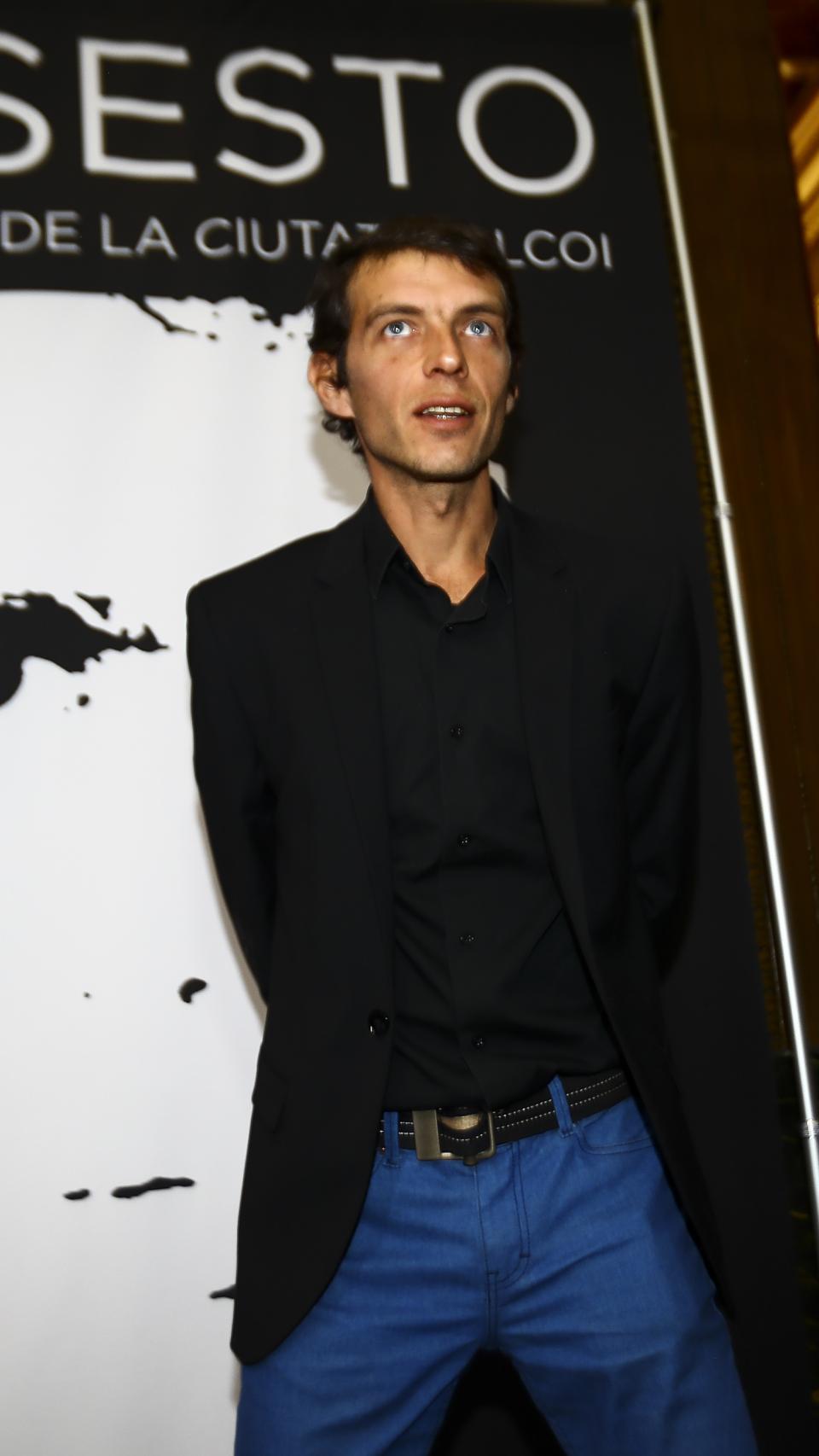 Camilo Blanes en un acto en homenaje a su padre en Alcoy.