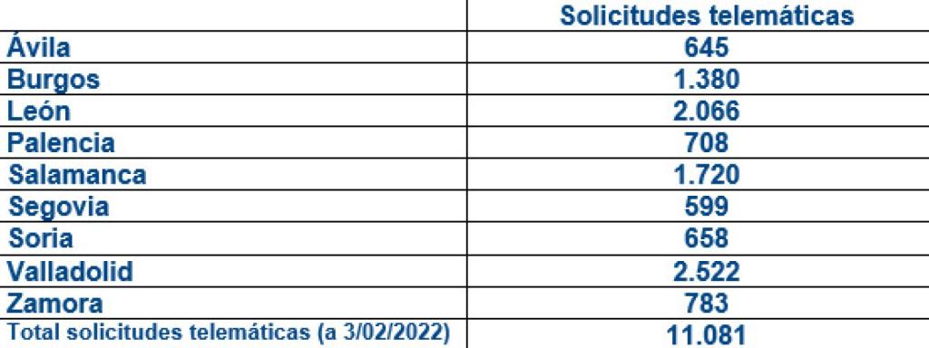 Solicitudes telemáticas