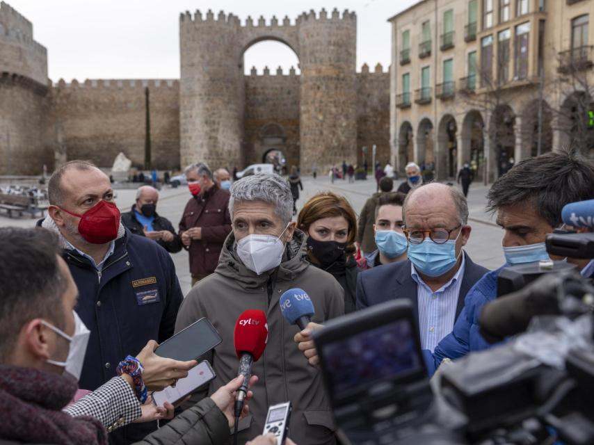 Marlaska en su visita a Ávila / Ricardo Muñoz-Martín ICAL