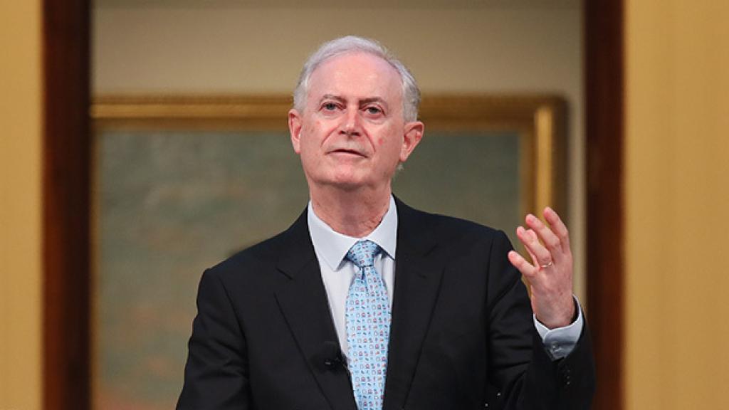 El historiador Enrique Moradiellos durante una conferencia / Fundación BBVA.