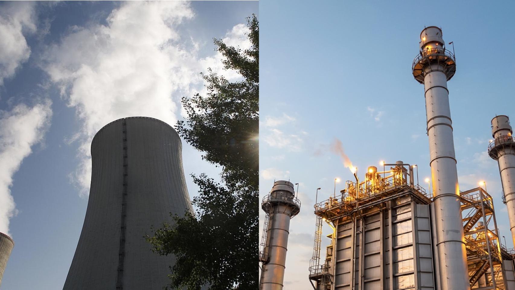 Una central nuclear.