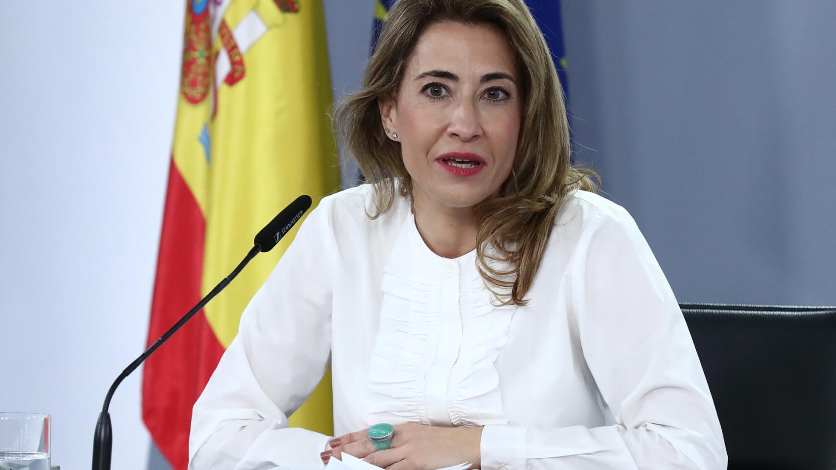 Raquel Sánchez, ministra de Transportes, Movilidad y Agenda Urbana.