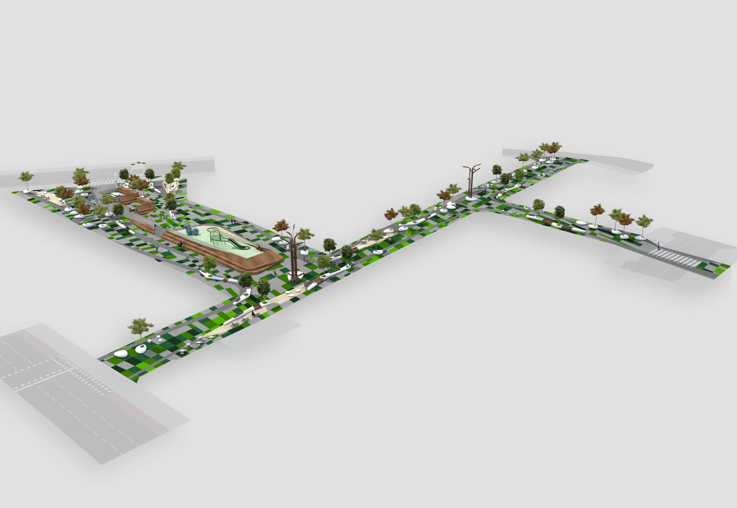 Recreación de la futura calle Alcalde Marchesi de A Coruña.