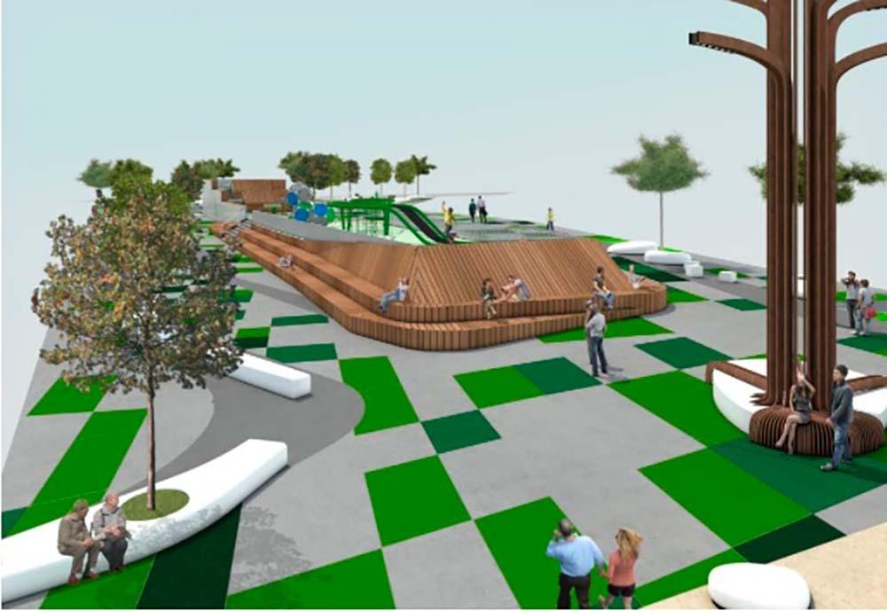 Recreación de la futura calle Alcalde Marchesi de A Coruña (Concello da Coruña).