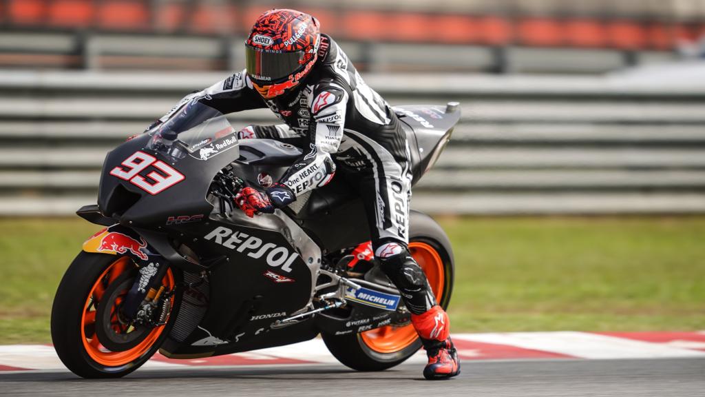 Marc Márquez en los test de pretemporada 2022 en Sepang