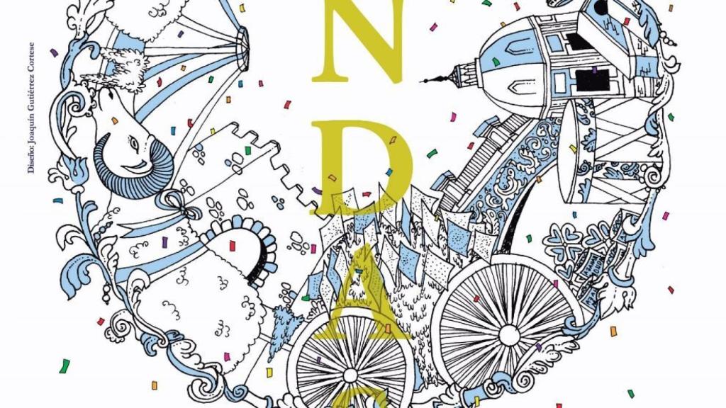 Imagen parcial del cartel de Mondas 2021, obra de Joaquín Gutiérrez Cortese.