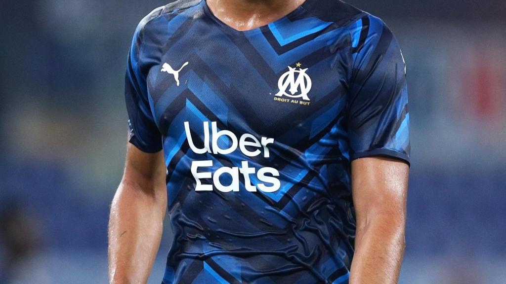 William Saliba durante un partido con el Olympique de Marsella