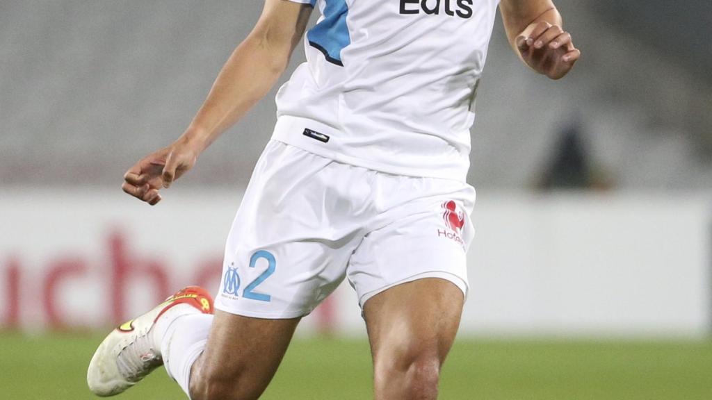 William Saliba durante un partido con el Olympique de Marsella