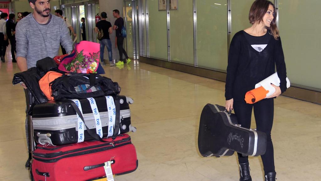 Barei y su pareja sentimental, Rubén, en una imagen de archivo fechada en mayo de 2016.