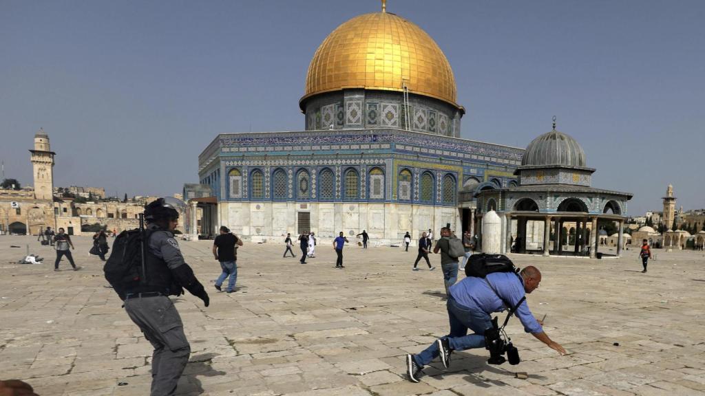 La mezquita Al-Aqsa, escenario habitual de protestas por parte del extremismo palestino.