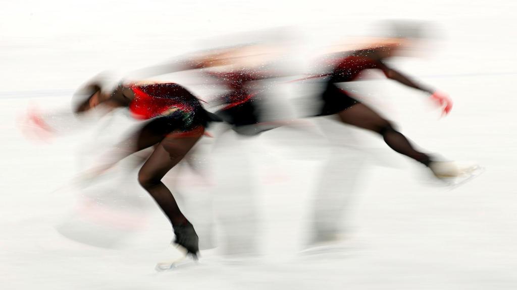 Kamila Valieva, durante su actuación en los Juegos Olímpicos de Pekín 2022.