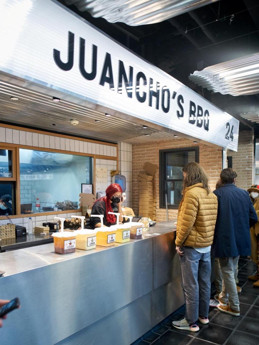 El puesto de Juancho's BBQ
