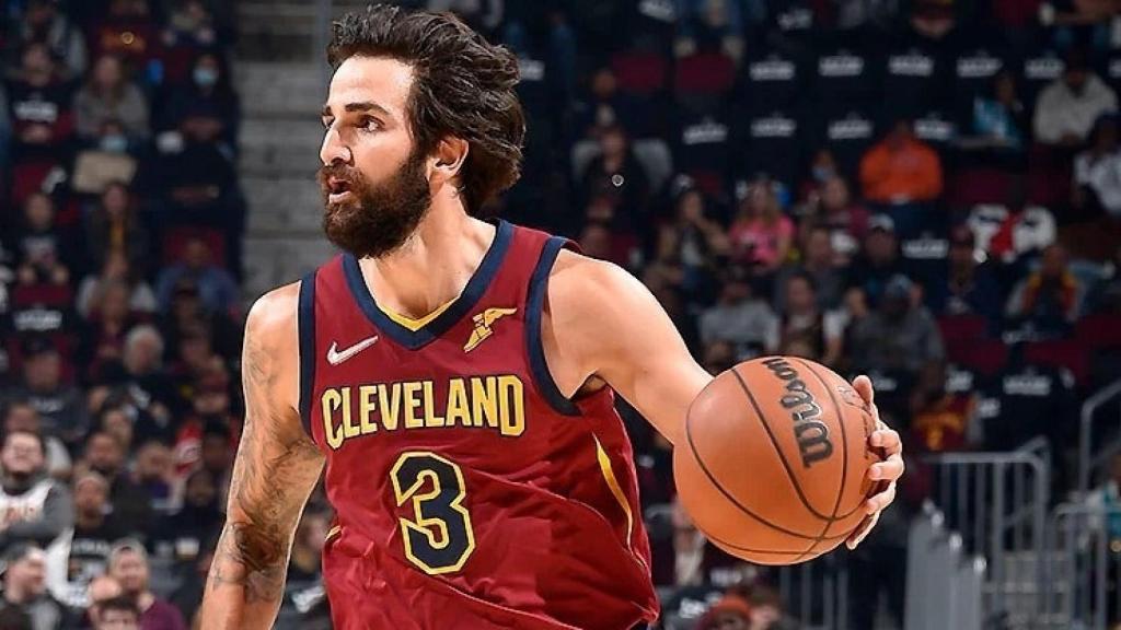 Ricky Rubio durante un partido con los Cleveland Cavaliers