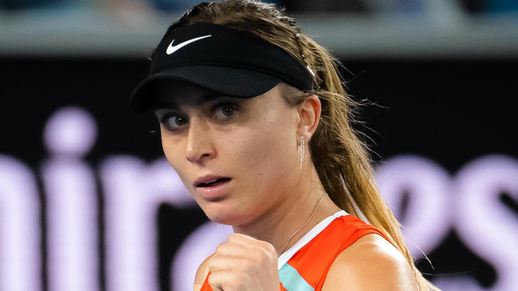 Paula Badosa, en el Open de Australia 2022