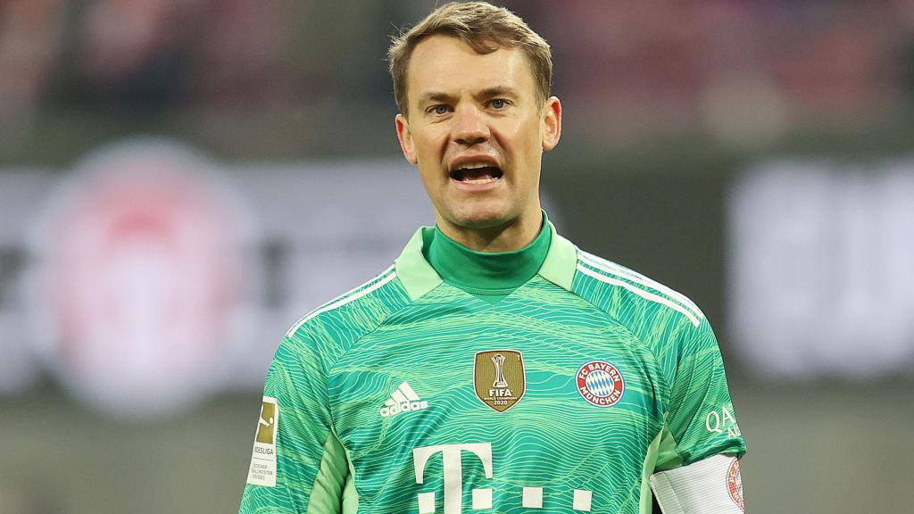 Manuel Neuer, en un partido del Bayern Múnich de la temporada 2021/2022