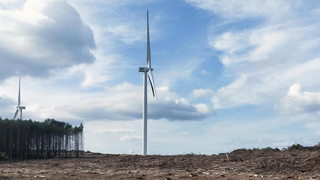 Imagen archivo de un aerogenerador.