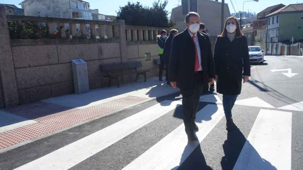 Inauguración de la rúa Penís de Abaixo en Vigo.