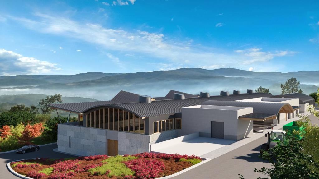 Imagen fotorrealista del diseño de la futura bodega Deiva de Vega Sicilia
