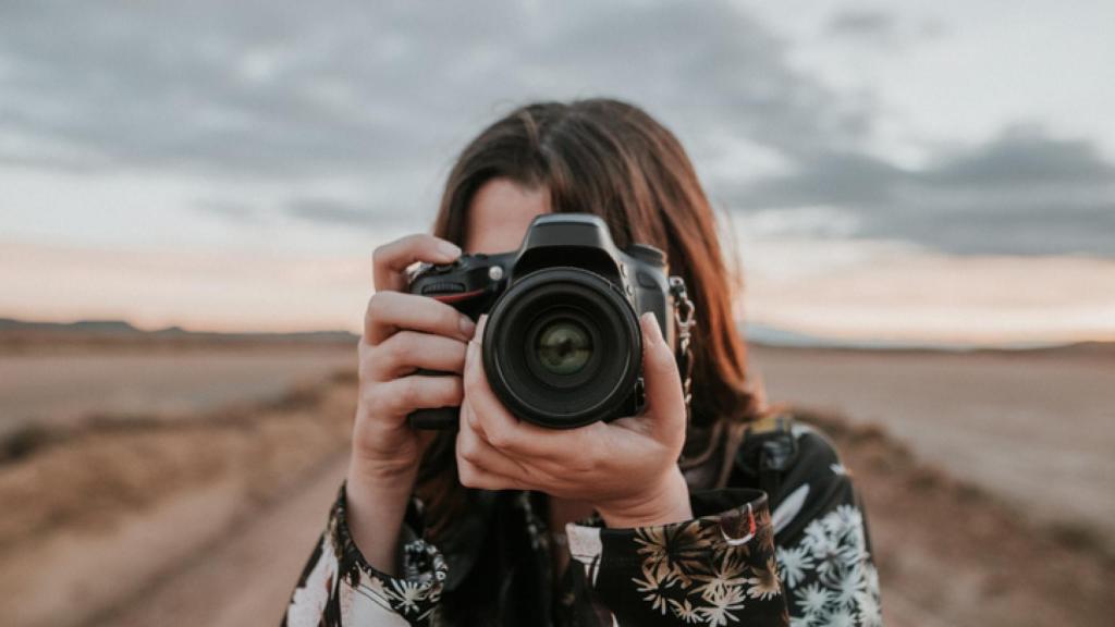 Una cámara de fotos