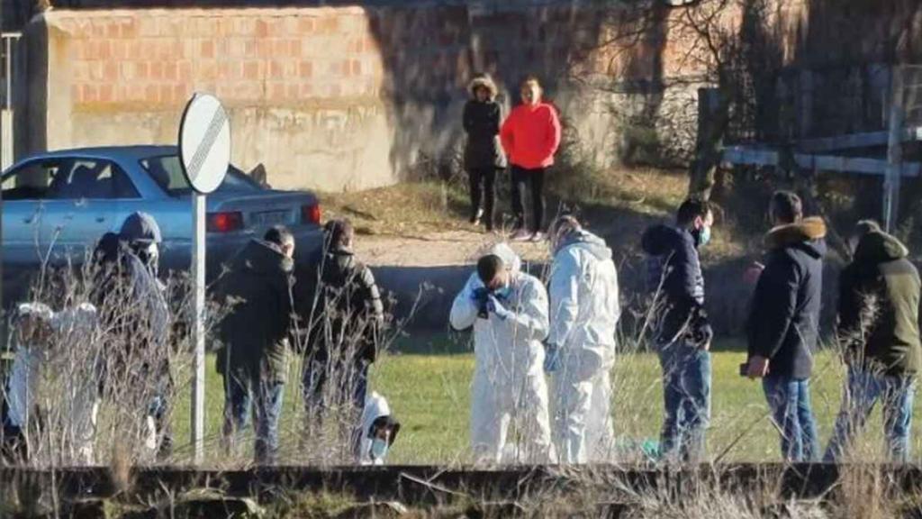 Imágenes del pasado sábado cuando se halló el cuerpo sin vida de Esther López en Traspinedo.