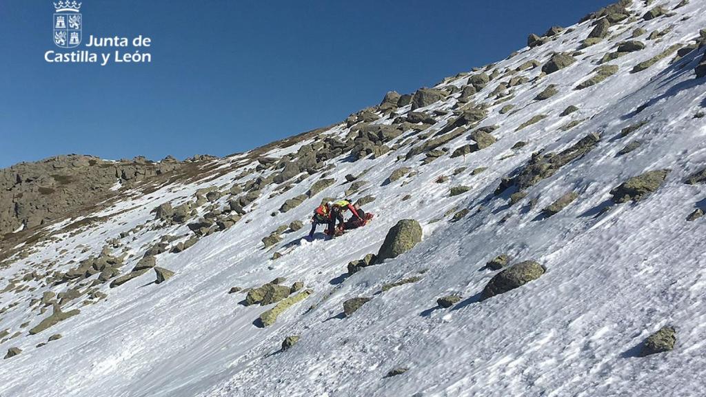 Imagen del rescate facilitada por la Junta de Castilla y León