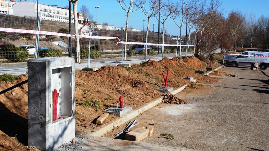 Las obras de los diez puntos de recarga de coches eléctricos de Zamora