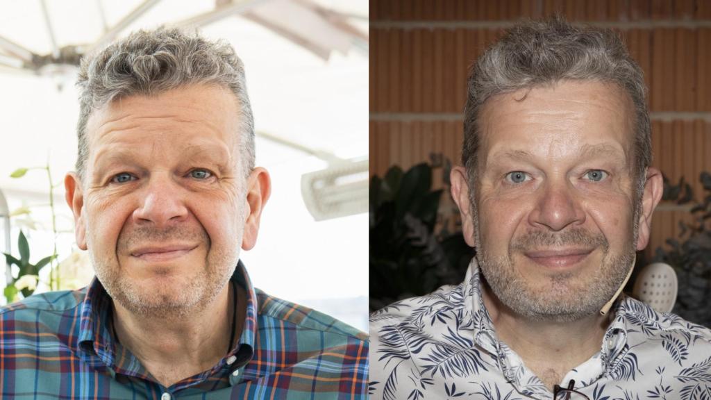 Evolución del rostro de Alberto Chicote.