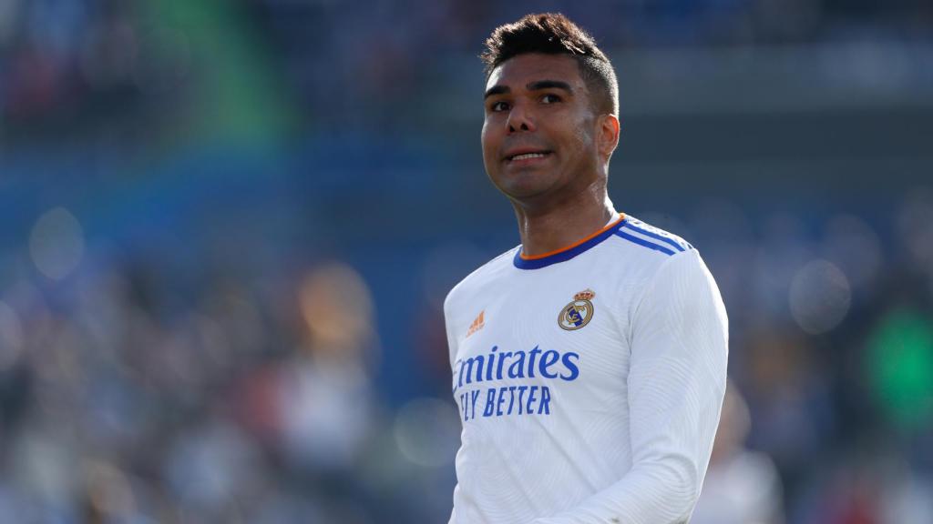 Casemiro, en un partido del Real Madrid de la temporada 2021/2022