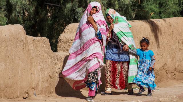 Mujeres saharauis.
