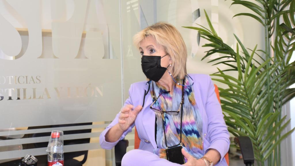 Verónica Casado durante la entrevista para El Español Noticias de Castilla y León