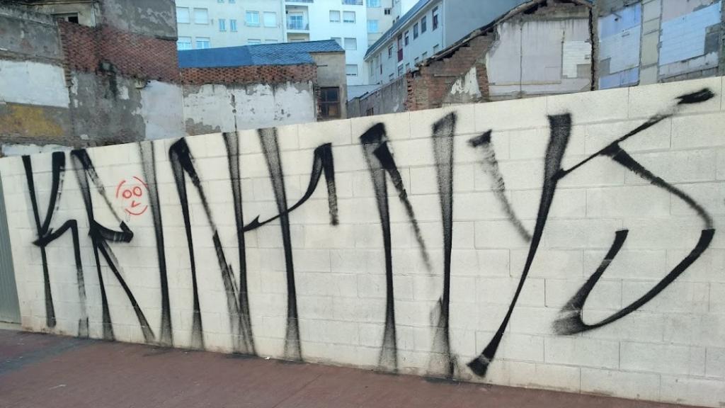 Una pintada en un muro