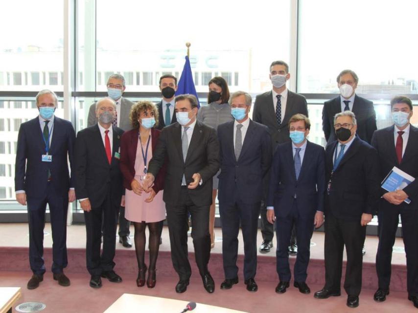 Delegación de presidentes de Diputación y alcaldes del PP