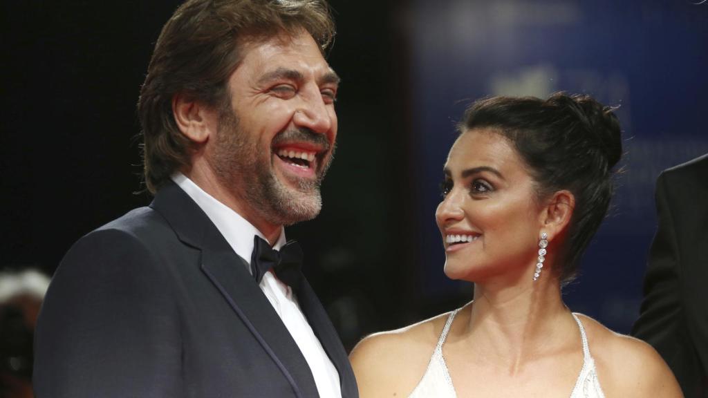 Javier Bardem y Penélope Cruz en el Festival de Cine de Venecia 2017.