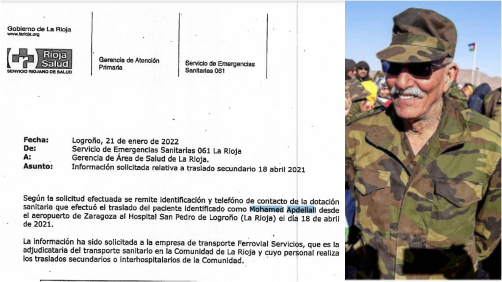 Correo electrónico del Servicio Riojano de Salud confirmando esa segunda identidad falsa.