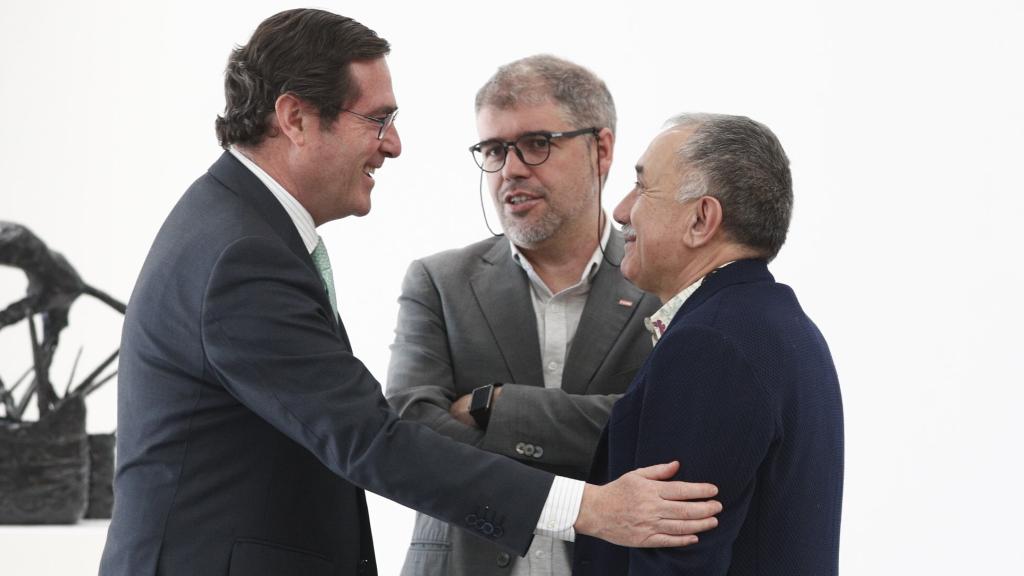Antonio Garamendi, Unai Sordo y Pepe Álvarez, en una imagen de archivo (EP).