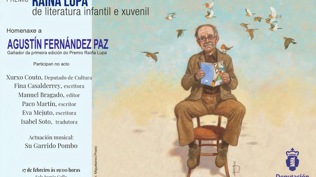 Cartel del homenaje realizado por Miguelanxo Prado.