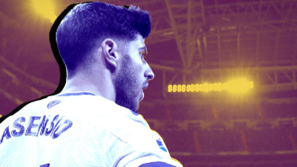 Marco Asensio, en un fotomontaje.