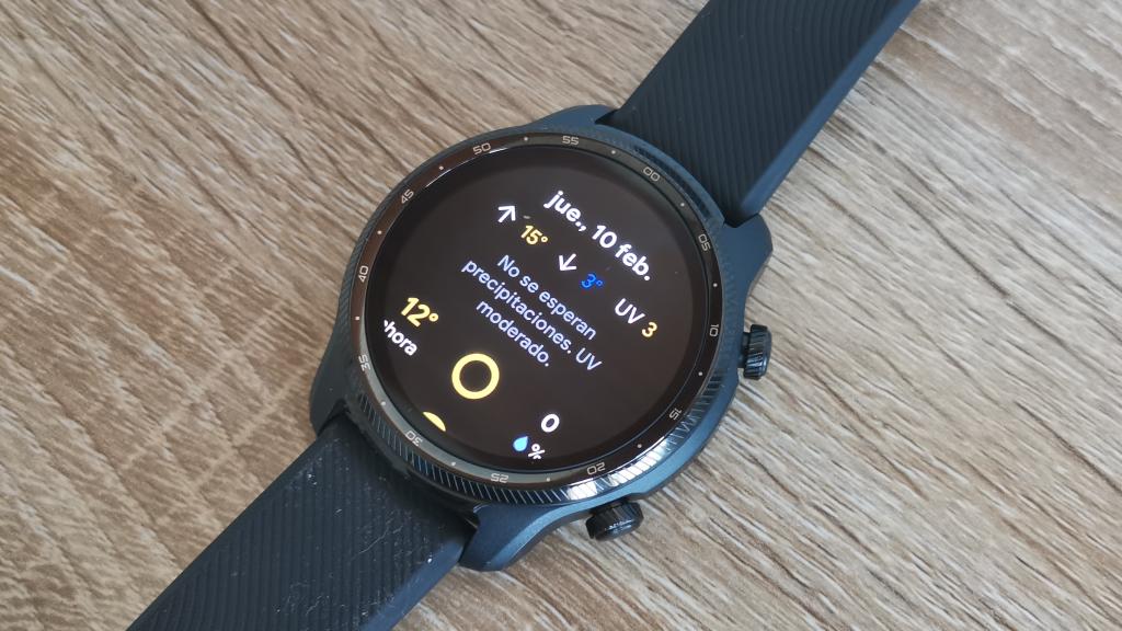 Aplicación del tiempo en el TicWatch Pro 3 Ultra