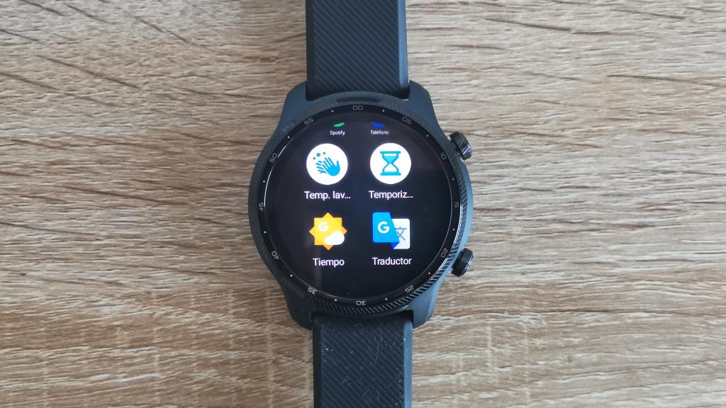 Menú de aplicaciones del TicWatch Pro 3 Ultra