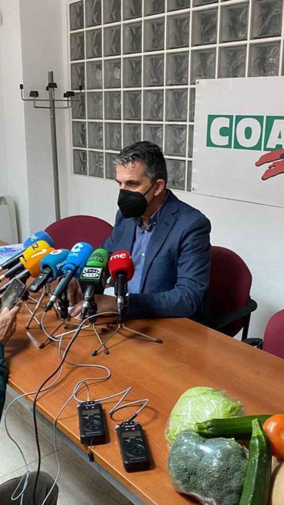 El presidente de Coag en Murcia, José Miguel Marín.
