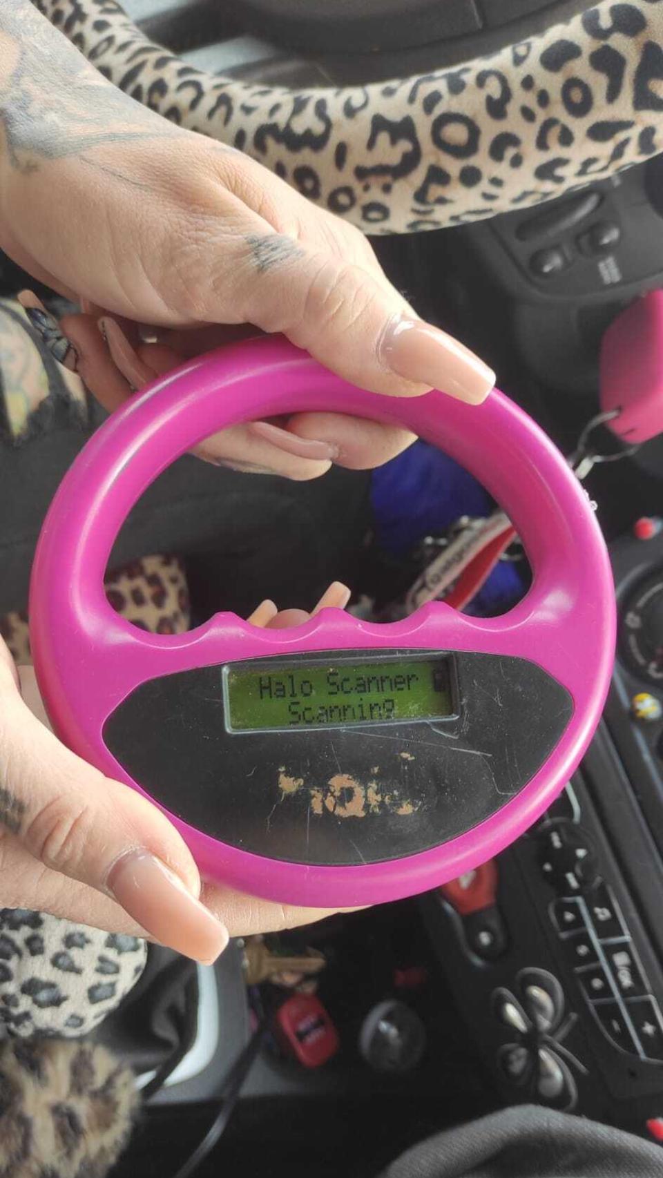 Foto del escáner que usa Pepa Tenorio