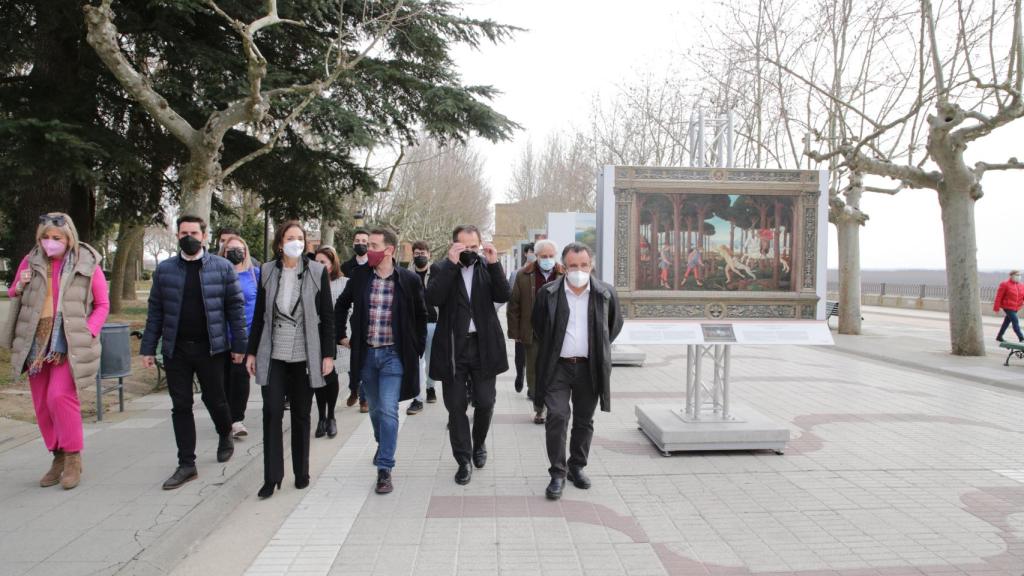 La ministra durante su encuentro con agentes socio económicos en Benavente