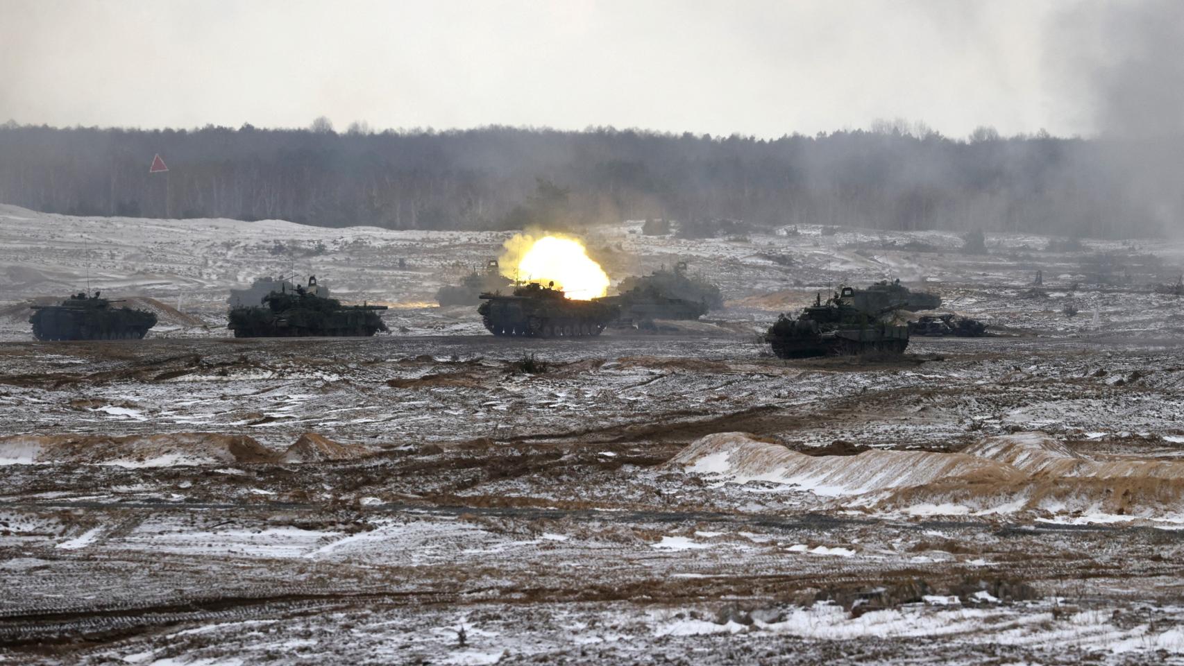 Ejercicios militares conjuntos en Bielorrusia.