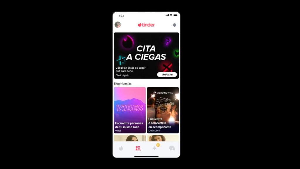 Tinder lanza Cita a ciegas