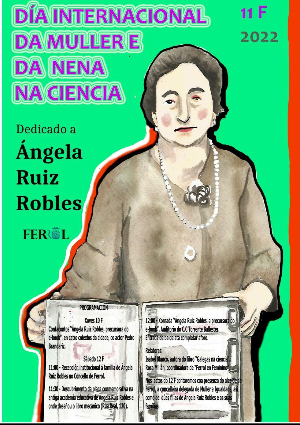 Cartel del homenaje. Fuente: Concello de Ferrol.