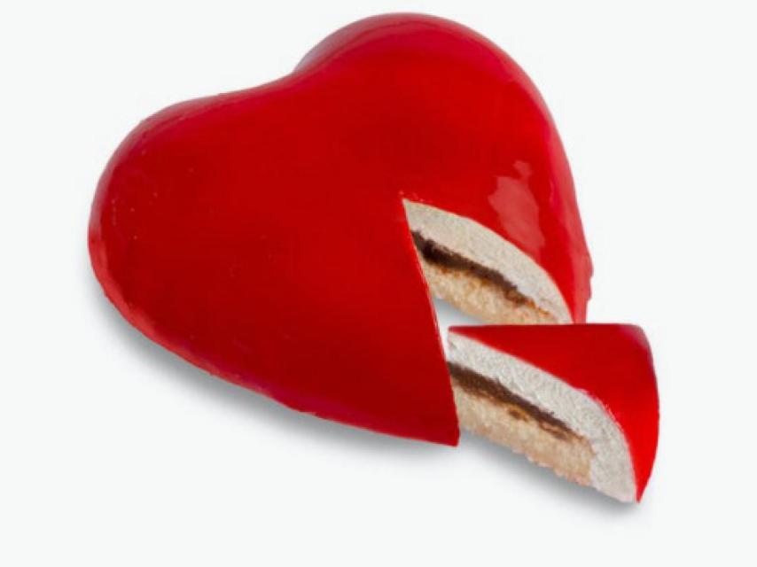 Tarta en forma de corazón de Mercadona